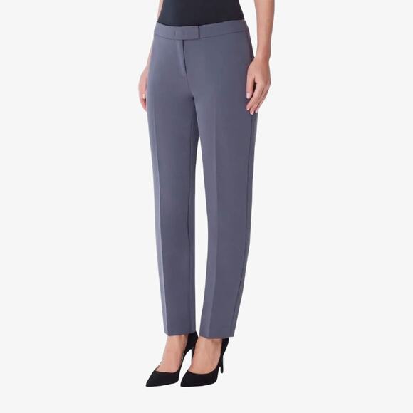 Anne Klein Pants - Anne Klein Women's Pants Bowie Crepe Neutral Casual Size 4 Slim Fit Tapered Leg